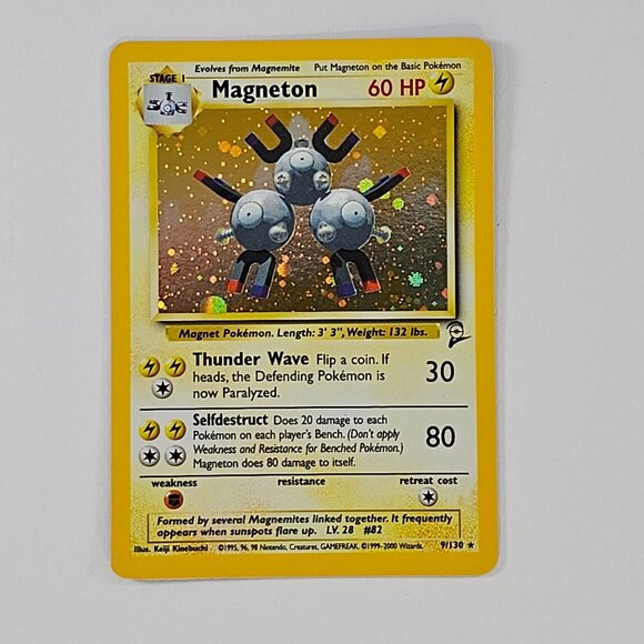 Magneton 9/130 Base Set 2 Holo Pokémon Card Lightly Played - Picture 1 of 8